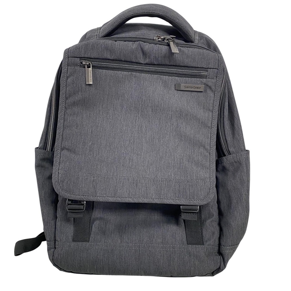Samsonite Laptop Backpack Gray Heather Travel Work Business Bag Trolley Sleeve
